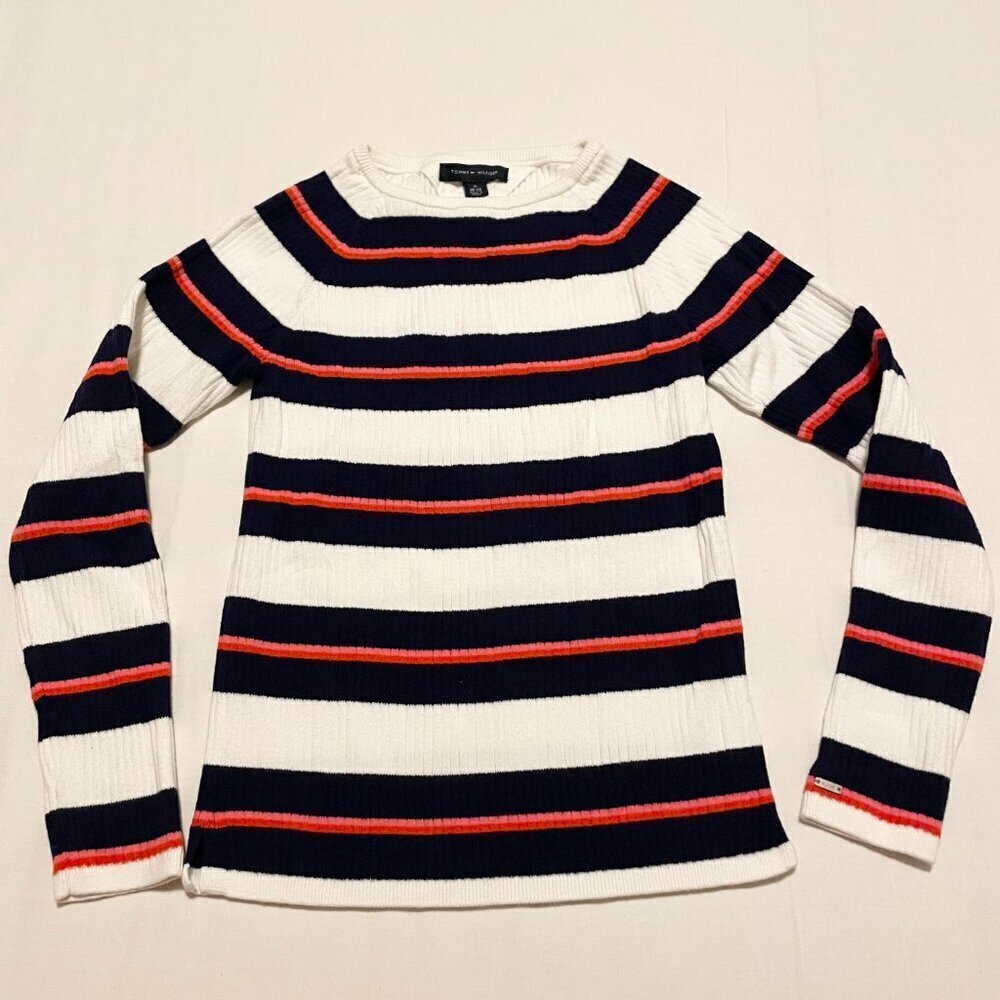 Tommy Hilfiger Girls Long Sleeve Shirt Size M Top